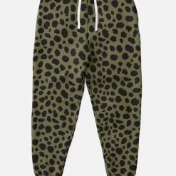 Subliminator Pants & Joggers Cheetah Print Unisex Fleece Joggers In Sand