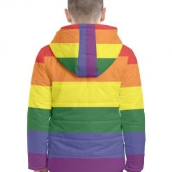 Harlow & Lloyd Rainbow Hooded Puffer Jacket