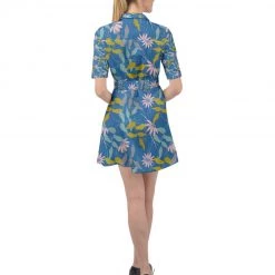 Harlow & Lloyd Parisian Blue Belted Shirt Dress T Shirts & Tanks