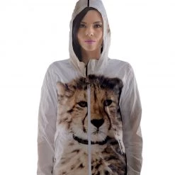 Harlow & Lloyd Infant Cheetah Women's Hooded Windbreaker