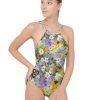 Harlow & Lloyd Spring Flowers High Neck One Piece Swimsuit Women