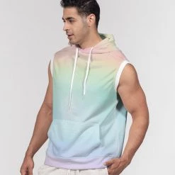 Harlow & Lloyd Soft Rainbow Premium Heavyweight Sleeveless Hoodie Hoodies 13 Harlow & Lloyd Soft Rainbow Premium Heavyweight Sleeveless Hoodie Hoodies