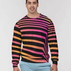 Harlow & Lloyd Sweatshirts & Pullovers Neon Sunrise Classic French Terry Crewneck Pullover Sweatshirt