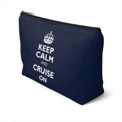 Printify Keep Calm & Cruise On Accessory Pouch Accessories