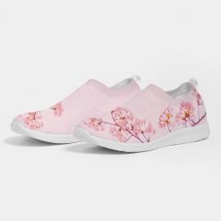 Harlow & Lloyd Pink Cherry Blossom Women's Slip-On Flyknit Shoe