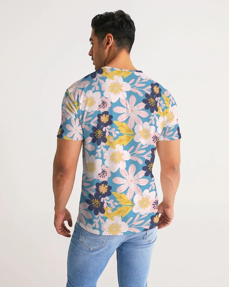 Harlow & Lloyd Blue Frisky Floral Men's Tee 8 Harlow & Lloyd Blue Frisky Floral Men's Tee