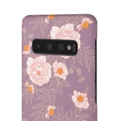 Printify Orange Peonies Floral Rose Phone Case