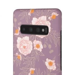 Printify Orange Peonies Floral Rose Phone Case