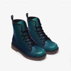 Harlow & Lloyd Green Galaxy Lace Up Boots Shoes