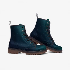 Harlow & Lloyd Green Galaxy Lace Up Boots Shoes 7 Harlow & Lloyd Green Galaxy Lace Up Boots Shoes