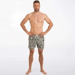 Subliminator Men Cheetah Print Swim Shorts