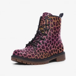 Harlow & Lloyd Vivid Cheetah Lace Up Boots