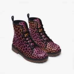 Harlow & Lloyd Vivid Cheetah Lace Up Boots