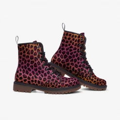 Harlow & Lloyd Vivid Cheetah Lace Up Boots