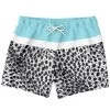 Subliminator Baby Blue Leopard Swim Shorts Men