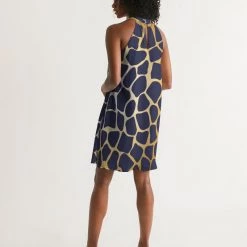 Harlow & Lloyd Regal Giraffe Women's Halter Dress