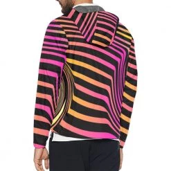 Harlow & LLoyd Neon Sunrise Unisex Hooded Windbreaker Jacket