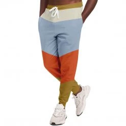 Subliminator Pants & Joggers Blue Orange Alpine Unisex Fleece Joggers