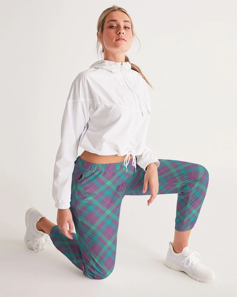 Harlow & Lloyd Purple & Green Tartan Lightweight Women's Track Pants Pants & Joggers 7 Harlow & Lloyd Purple & Green Tartan Lightweight Women's Track Pants Pants & Joggers