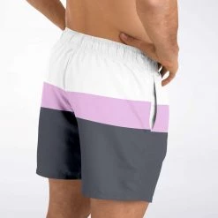 Subliminator Charcoal Pink Swim Shorts