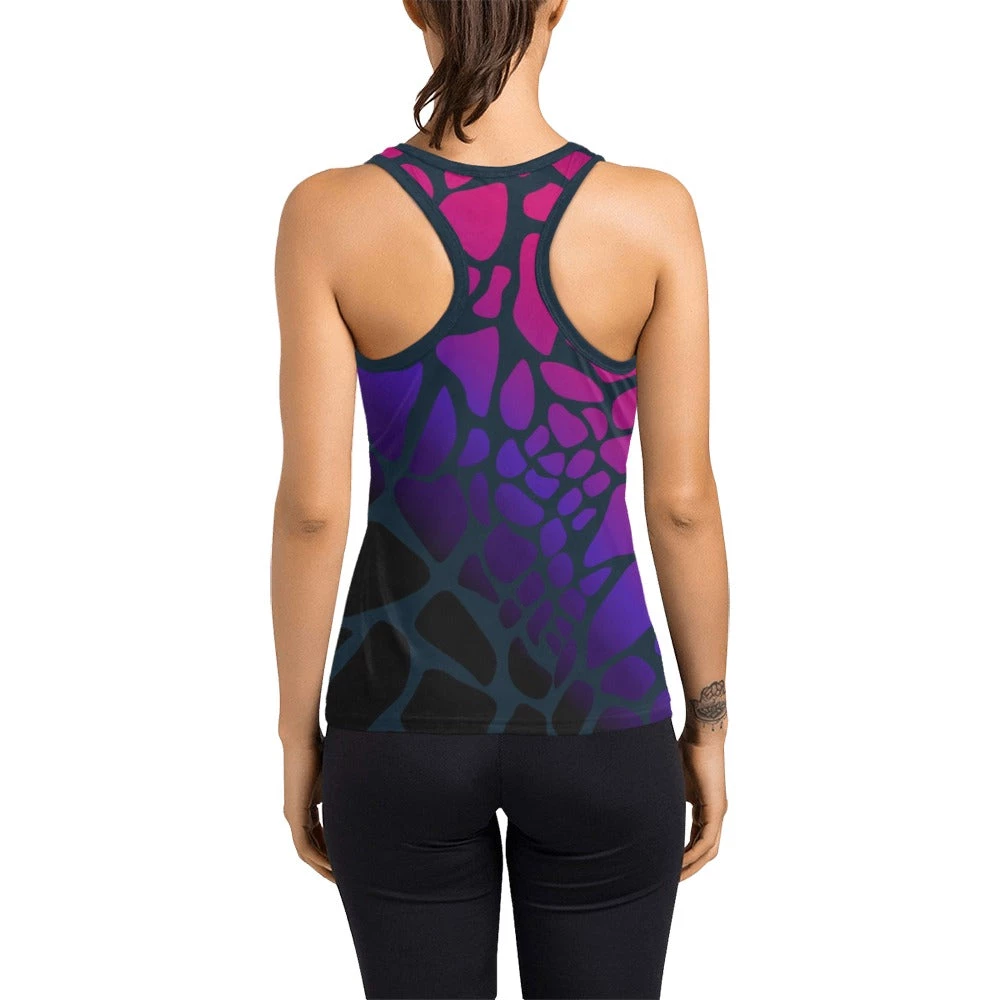 Harlow & Lloyd Raspberry Giraffe Racerback Tank 4 Harlow & Lloyd Raspberry Giraffe Racerback Tank