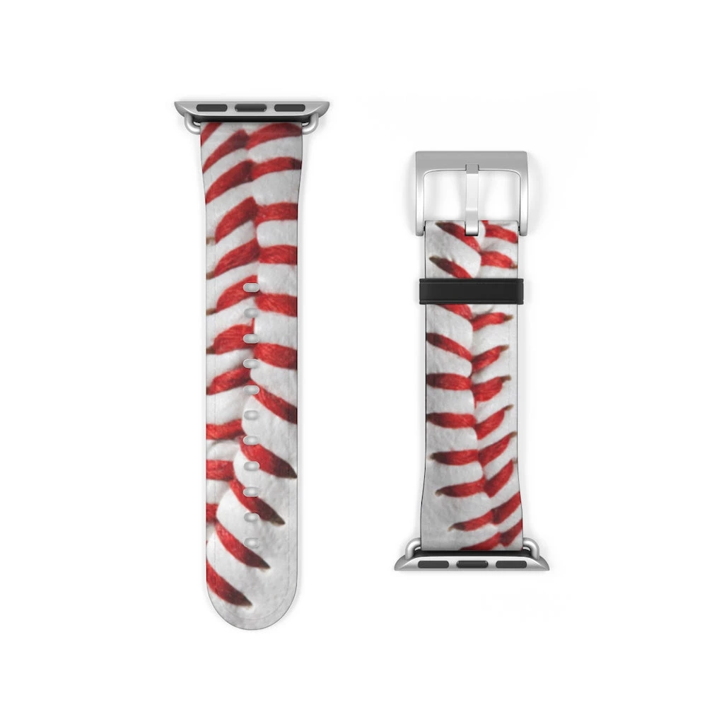 Printify Baseball Seam Apple Watch Band Accessories 8 Printify Baseball Seam Apple Watch Band Accessories