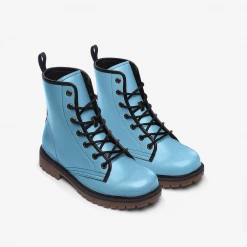 Harlow & Lloyd Shoes Sky Blue Lace Up Boots