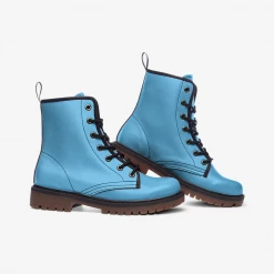 Harlow & Lloyd Shoes Sky Blue Lace Up Boots