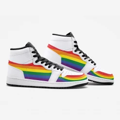 Harlow & Lloyd Shoes Rainbow Stripe Sneakers