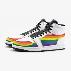 Harlow & Lloyd Shoes Rainbow Stripe Sneakers