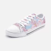 Harlow & Lloyd Cherry Blossom & Sky Blue Low Top Canvas Shoes