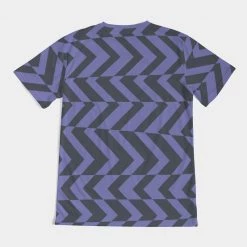 Harlow & Lloyd Blue Violet Charcoal Abstract Striped Men's T Shirt T Shirts & Tanks