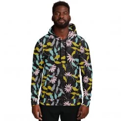 Subliminator Evening Floral Unisex Hoodie Hoodies