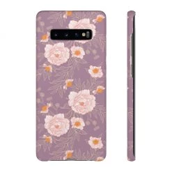 Printify Orange Peonies Floral Rose Phone Case