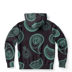 Subliminator Mint Paisley Unisex Hoodie Hoodies