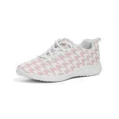 Harlow & Lloyd Pale Pink Large Houndstooth Women's Athletic Shoe Shoes