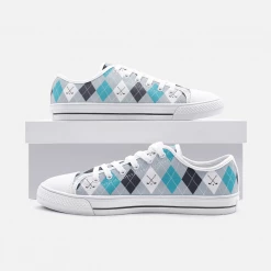 Harlow & Lloyd Golf Pattern Low Top Unisex Canvas Sneakers