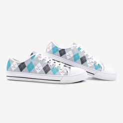 Harlow & Lloyd Golf Pattern Low Top Unisex Canvas Sneakers 7 Harlow & Lloyd Golf Pattern Low Top Unisex Canvas Sneakers