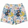 Subliminator Blue Frisky Floral Fleece Shorts