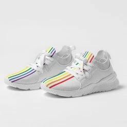 Harlow & Lloyd Shoes Rainbow Pride Stripe Men's Sneaker