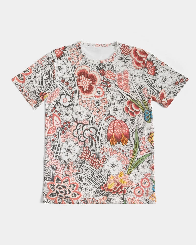 Harlow & Lloyd Blood Orange Floral Men's Tee 3 Harlow & Lloyd Blood Orange Floral Men's Tee