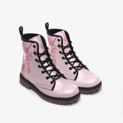 Harlow & Lloyd Shoes Cherry Blossom Pink Lace Up Boots