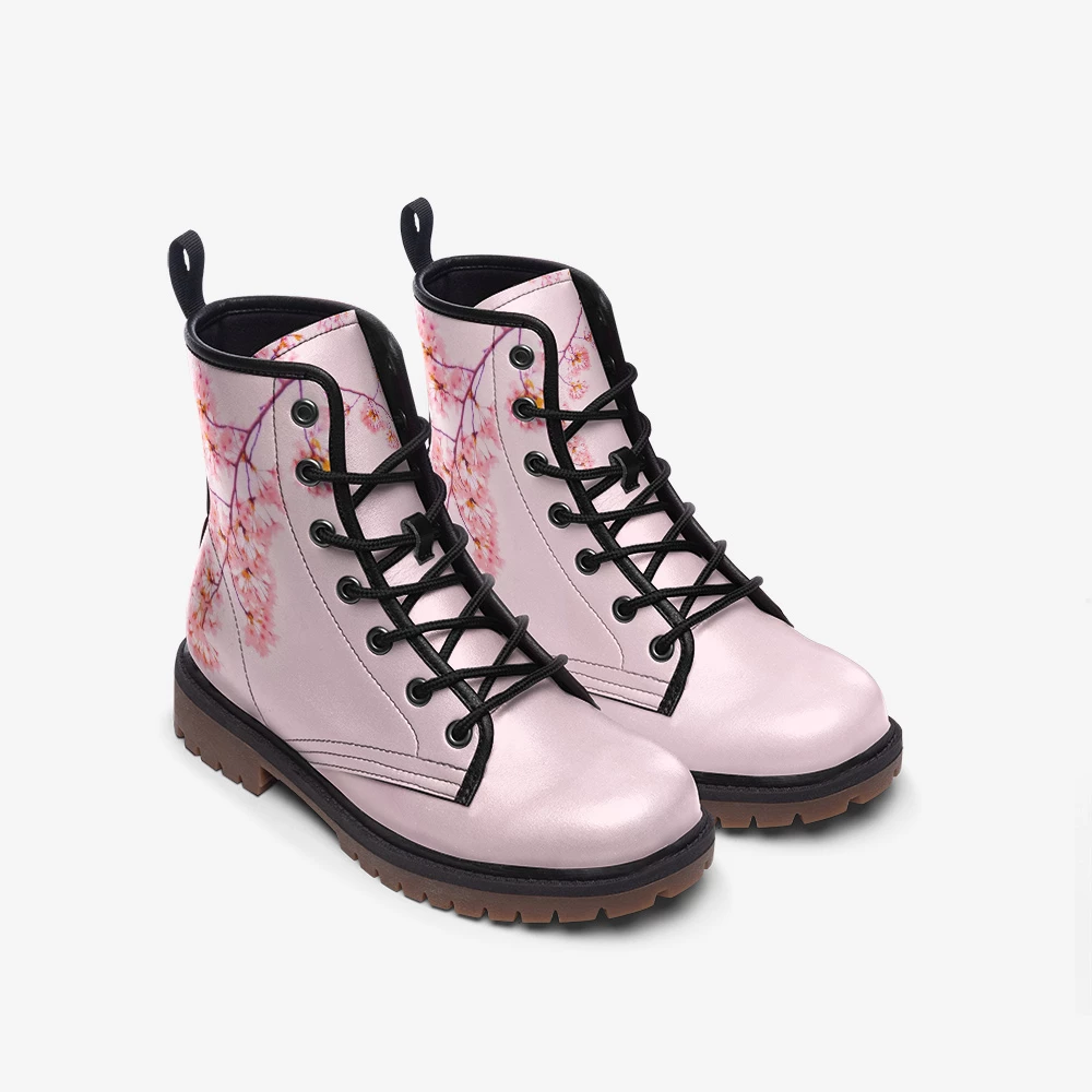 Harlow & Lloyd Shoes Cherry Blossom Pink Lace Up Boots 4 Harlow & Lloyd Shoes Cherry Blossom Pink Lace Up Boots