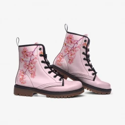 Harlow & Lloyd Shoes Cherry Blossom Pink Lace Up Boots 7 Harlow & Lloyd Shoes Cherry Blossom Pink Lace Up Boots