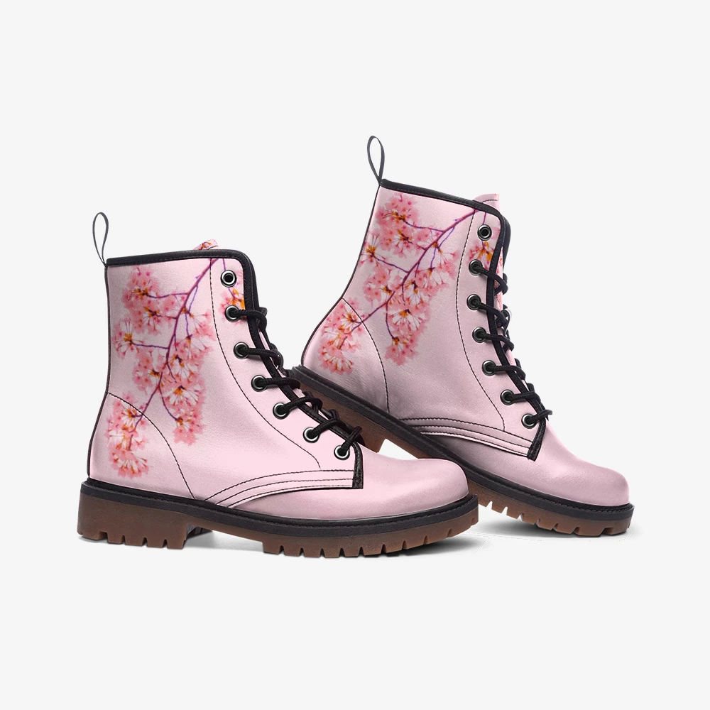 Harlow & Lloyd Shoes Cherry Blossom Pink Lace Up Boots 5 Harlow & Lloyd Shoes Cherry Blossom Pink Lace Up Boots