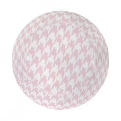 ThisNew Accessories Pale Pink Large Houndstooth Bucket Hat
