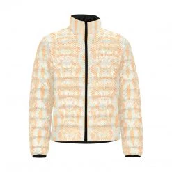 Harlow & Lloyd Green & Orange Snake Men's Lightweight Puffer Jacket
