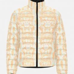 Harlow & Lloyd Green & Orange Snake Men's Lightweight Puffer Jacket