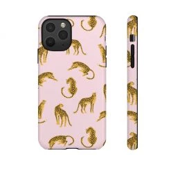 Printify Accessories Pink Leopards Tough Phone Case