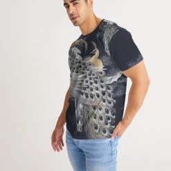 Harlow & Lloyd Perched Peacocks Men's Tee T Shirts & Tanks